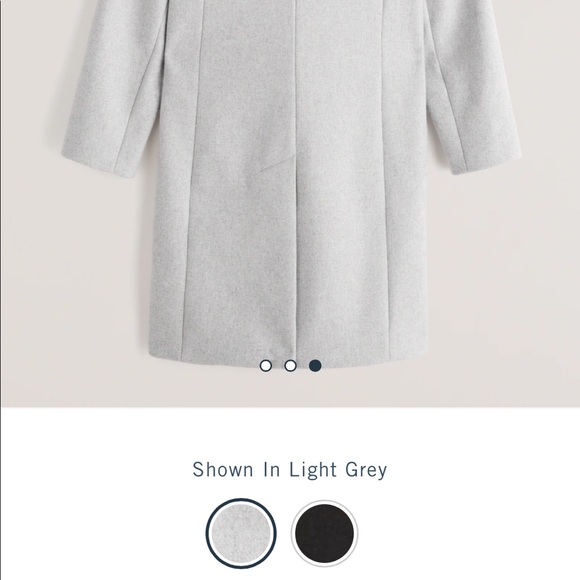 A&F tailored wool blend coat - Picture 3 of 4